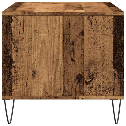 Mesa De Centro Madera Ingeniería Madera Envejecida 90X49X45 Cm