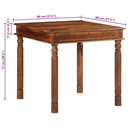 Mesa De Comedor Madera Maciza De Acacia