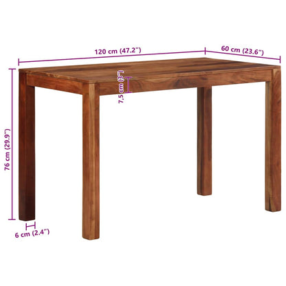 Mesa De Comedor Madera Maciza Acacia