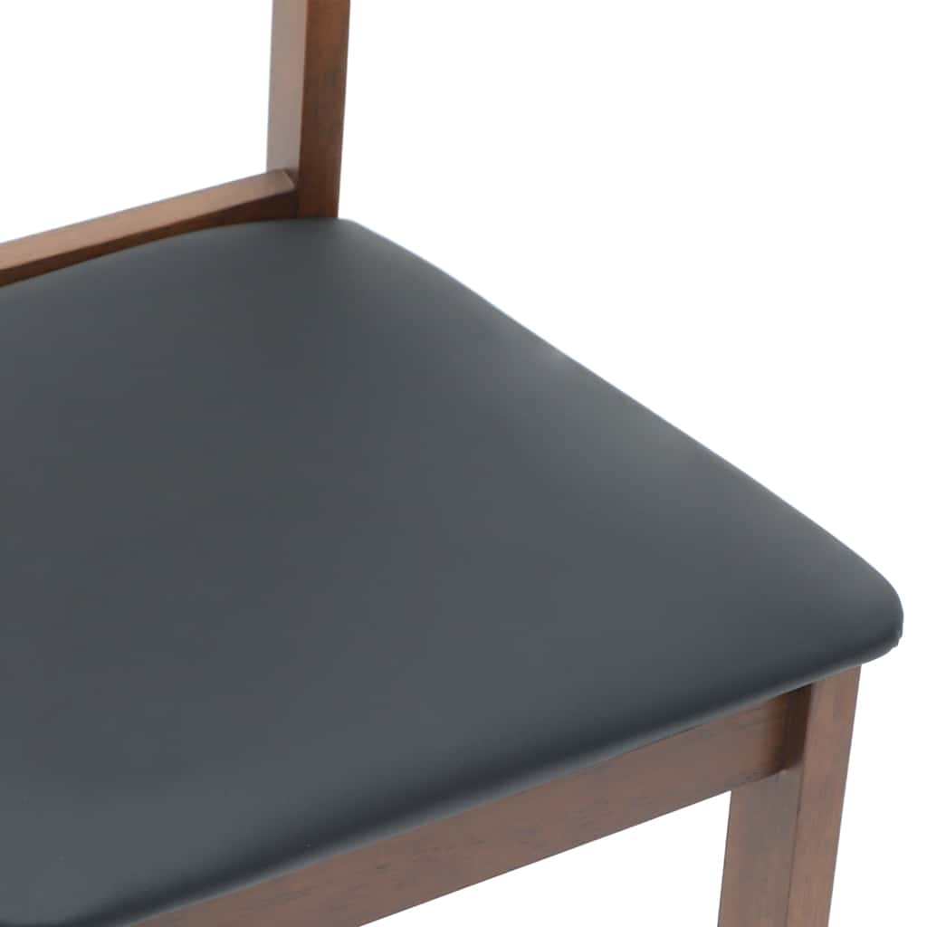Sillas De Comedor Con Cojines 2 Uds Madera Maciza Marrón Caucho