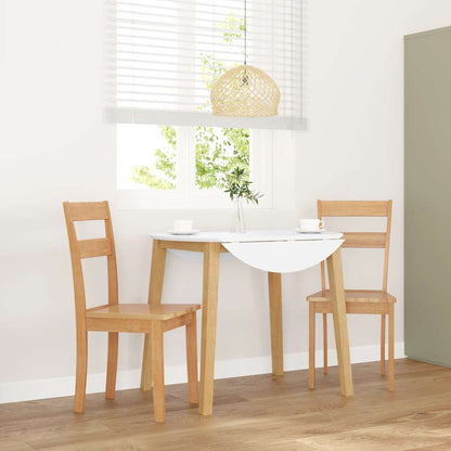 Sillas De Comedor Con Cojines 2 Uds Madera Maciza Marrón Caucho