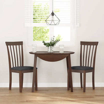 Sillas De Comedor Con Cojines 2 Uds Madera Maciza Marrón Caucho