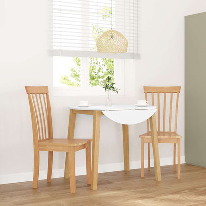 Sillas De Comedor Con Cojines 2 Uds Madera Maciza Marrón Caucho