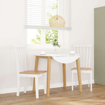 Sillas De Comedor Con Cojines 2 Uds Madera Maciza Marrón Caucho
