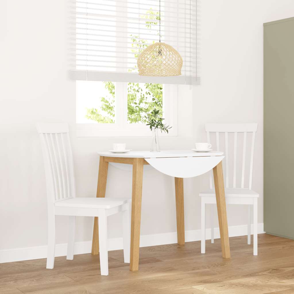 Sillas De Comedor Con Cojines 2 Uds Madera Maciza Marrón Caucho