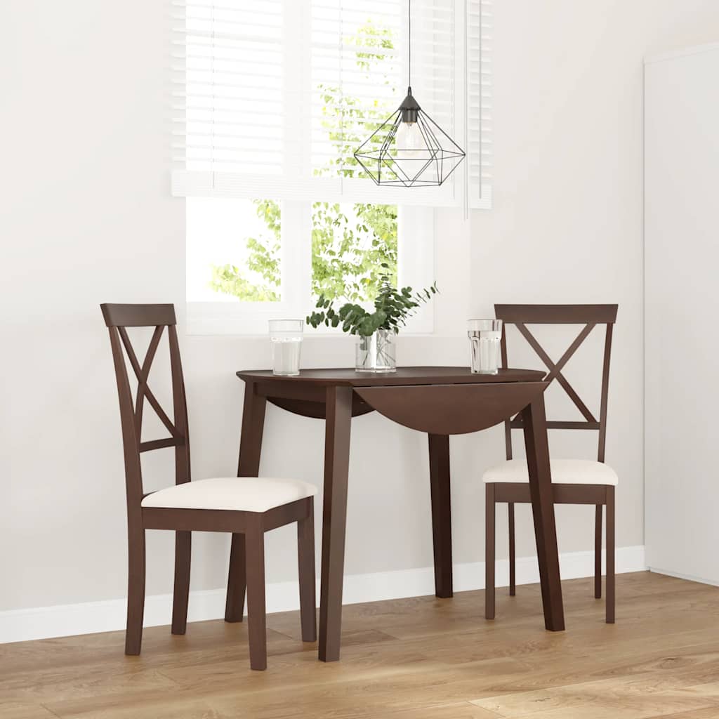 Sillas De Comedor Con Cojines 2 Uds Madera Maciza Caucho