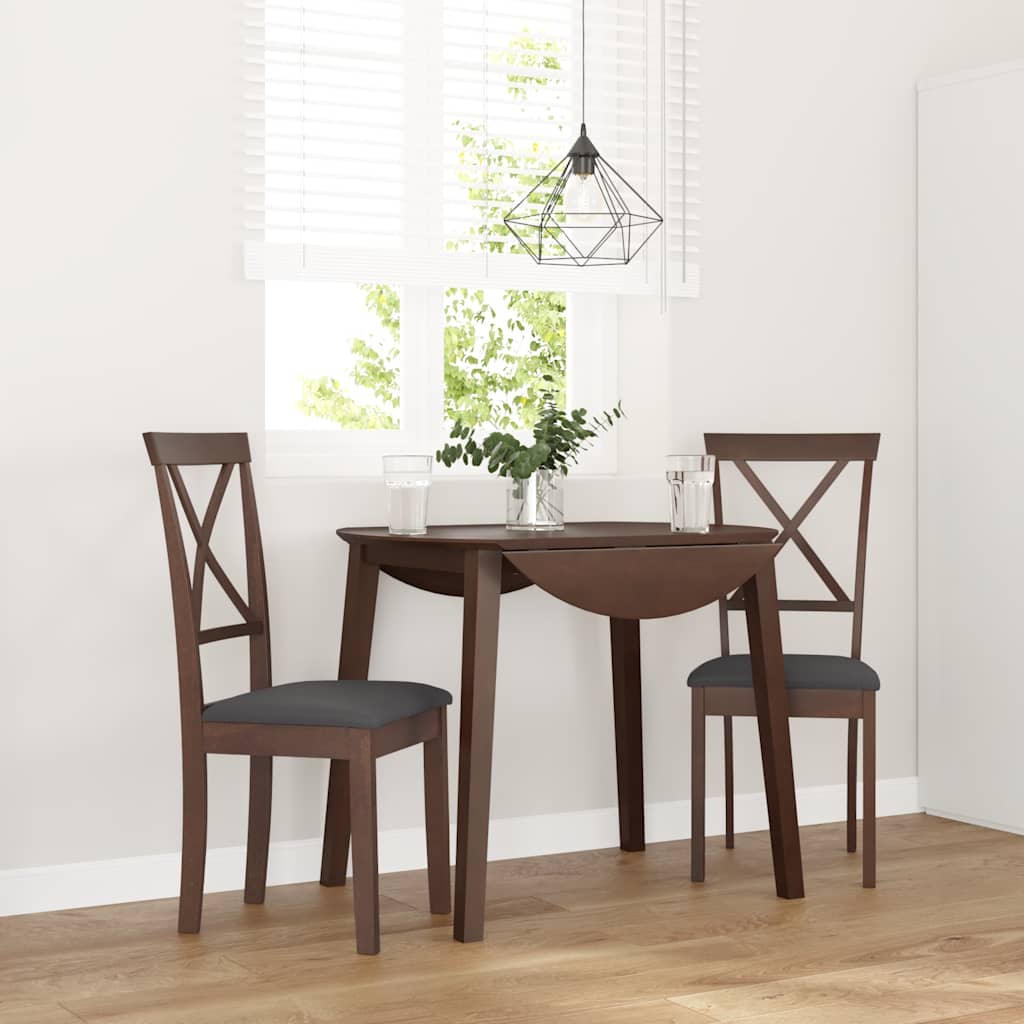 Sillas De Comedor Con Cojines 2 Uds Madera Maciza Caucho