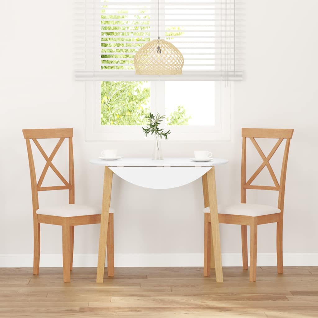 Sillas De Comedor Con Cojines 2 Uds Madera Maciza Caucho
