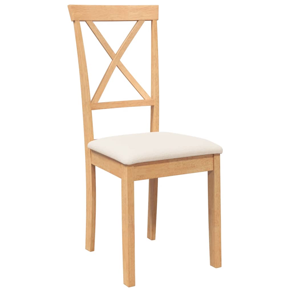 Sillas De Comedor Con Cojines 2 Uds Madera Maciza Caucho