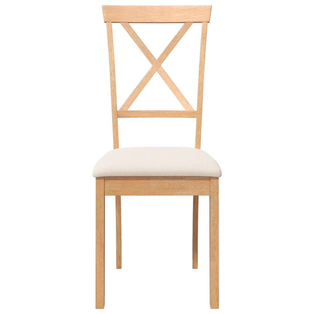 Sillas De Comedor Con Cojines 2 Uds Madera Maciza Caucho