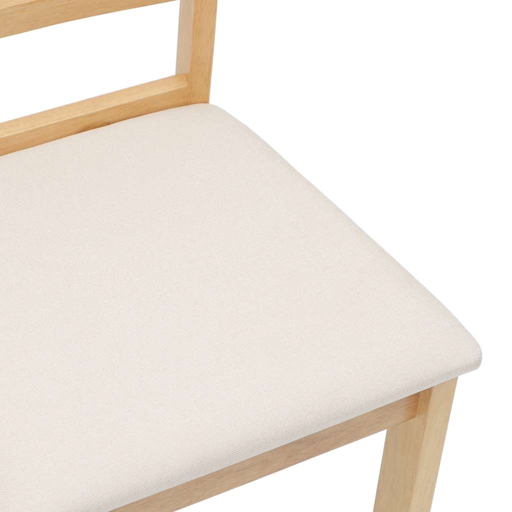 Sillas De Comedor Con Cojines 2 Uds Madera Maciza Caucho