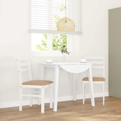 Sillas De Comedor Con Cojines 2 Uds Madera Maciza Marrón Caucho