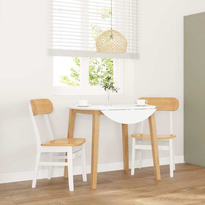 Sillas De Comedor Con Cojines 2 Uds Madera Maciza Marrón Caucho