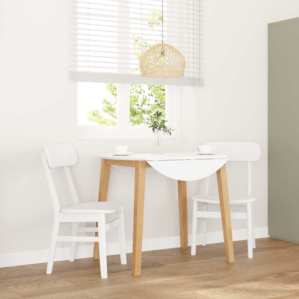 Sillas De Comedor Con Cojines 2 Uds Madera Maciza Marrón Caucho