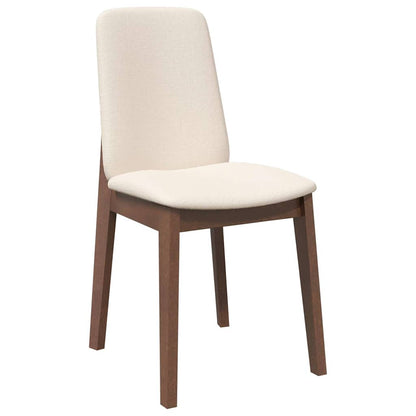 Sillas De Comedor Con Cojines 2 Uds Madera Maciza Marrón Caucho