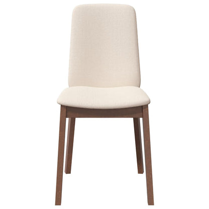 Sillas De Comedor Con Cojines 2 Uds Madera Maciza Marrón Caucho