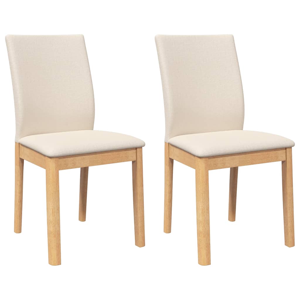 Sillas De Comedor Con Cojines 2 Uds Madera Maciza Caucho