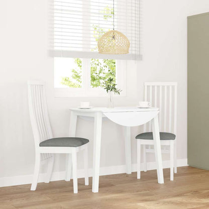 Sillas De Comedor 2 Unidades Madera Maciza De Caucho