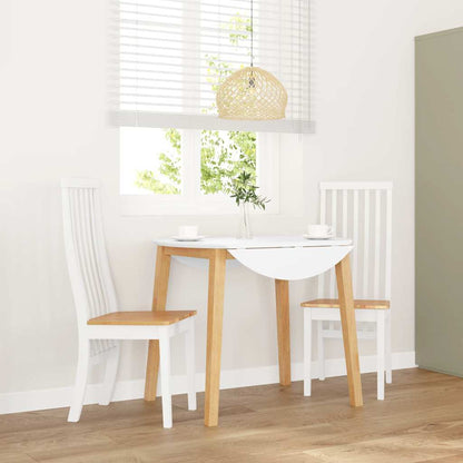 Sillas De Comedor 2 Unidades Madera Maciza De Caucho