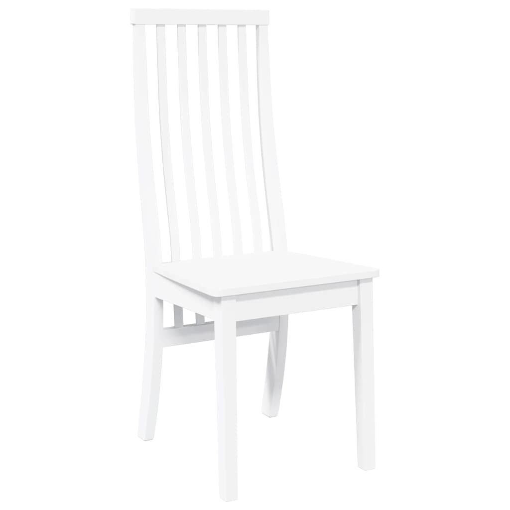 Sillas De Comedor 2 Unidades Madera Maciza De Caucho