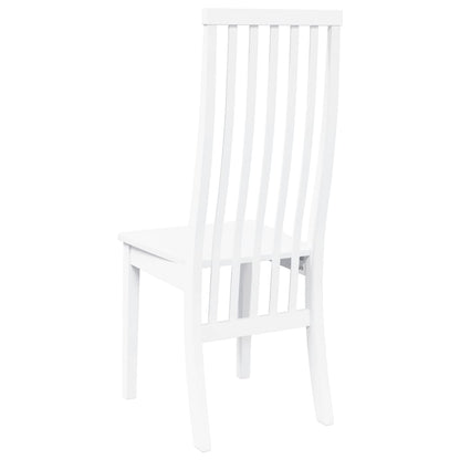 Sillas De Comedor 2 Unidades Madera Maciza De Caucho