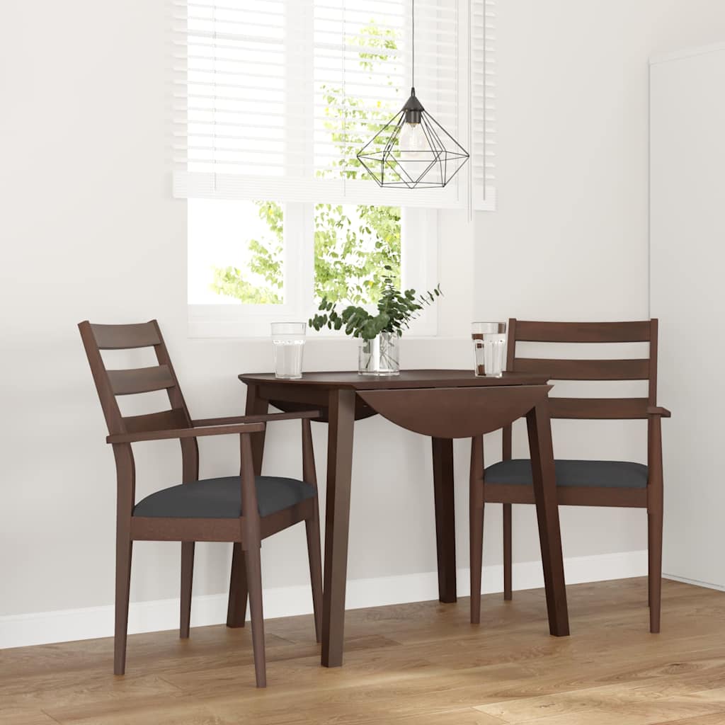 Sillas De Comedor Con Cojines, 2 Unidades, Blancas, Madera Maciza, Caucho