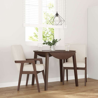 Sillas De Comedor Con Cojines, 2 Unidades, Blancas, Madera Maciza, Caucho