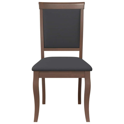 Sillas De Comedor Con Cojines 2 Uds Madera Maciza Marrón Caucho