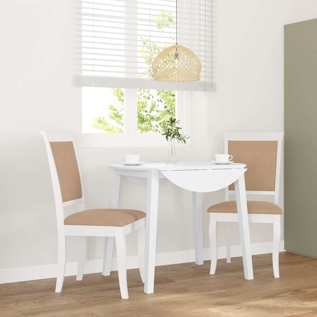 Sillas De Comedor Con Cojines 2 Uds Madera Maciza Marrón Caucho