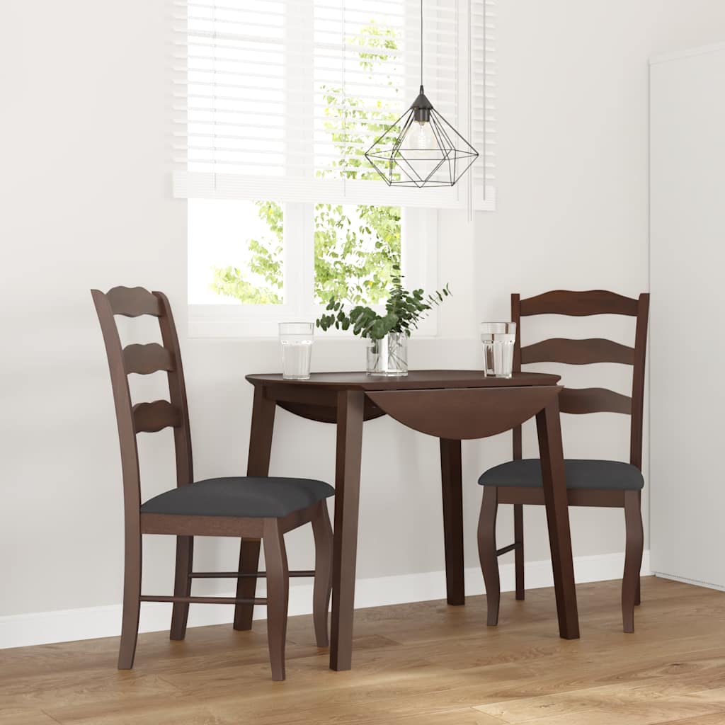 Sillas De Comedor Con Cojines, 2 Unidades, Blancas, Madera Maciza, Caucho