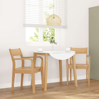 Sillas De Comedor Con Cojines 2Uds Madera Maciza Natural Caucho
