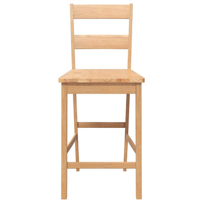 Taburetes De Bar 2 Uds Madera Maciza Caucho