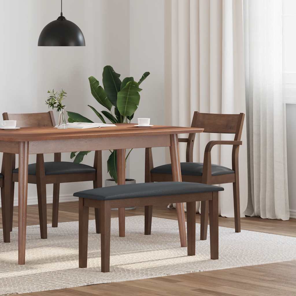 Banco 90 Cm Madera Maciza Caucho