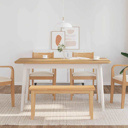 Banco 90 Cm Madera Maciza Caucho