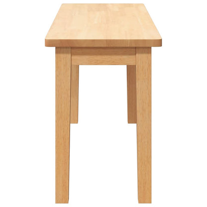 Banco 90 Cm Madera Maciza Caucho