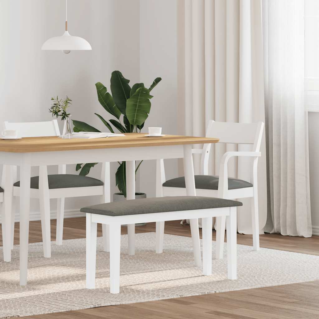 Banco 90 Cm Madera Maciza Caucho