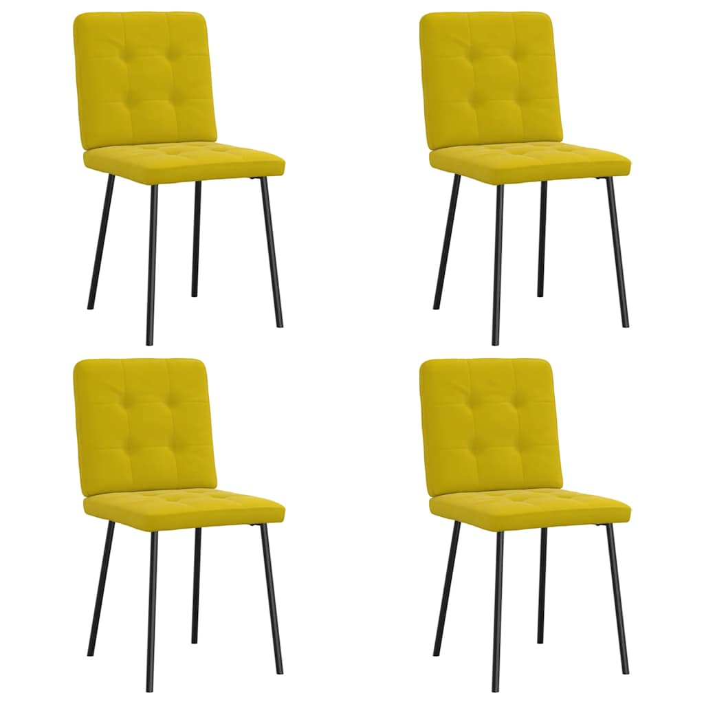Sillas De Comedor 4 Unidades Terciopelo
