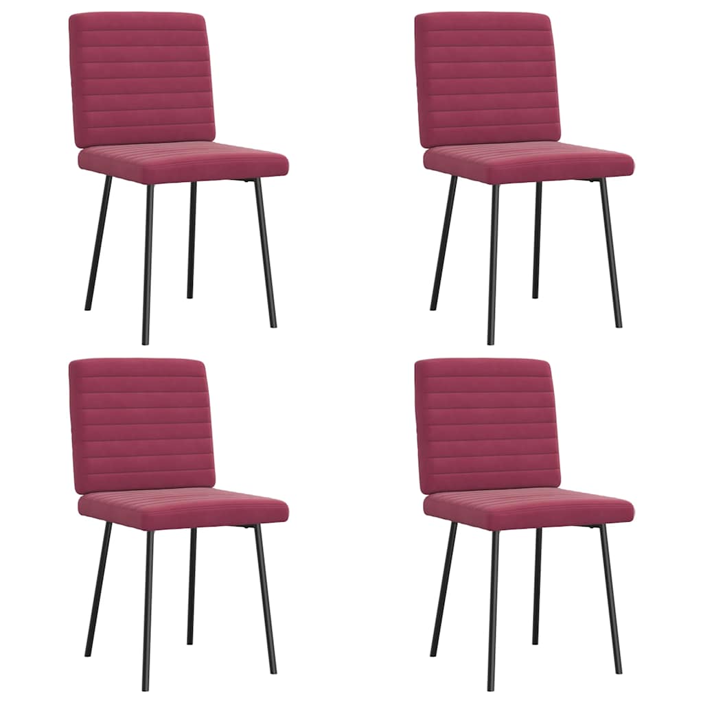 Sillas De Comedor 6 Unidades Terciopelo