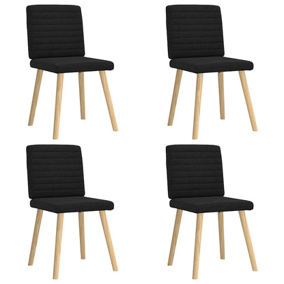 Sillas De Comedor Giratorias 6 Unidades Tela Negras