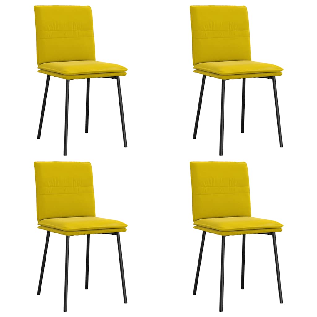 Sillas De Comedor 4 Unidades Terciopelo