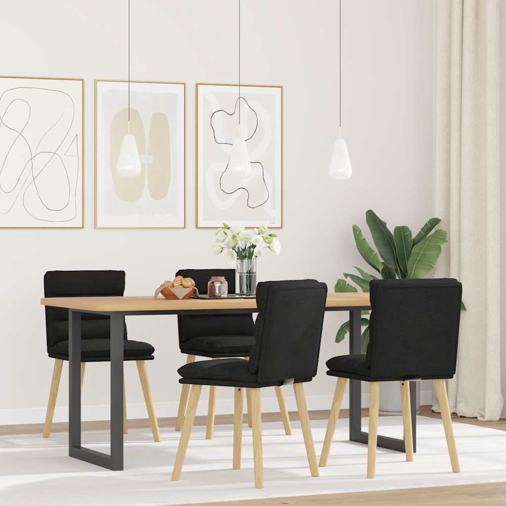 Sillas De Comedor 6 Unidades Tela