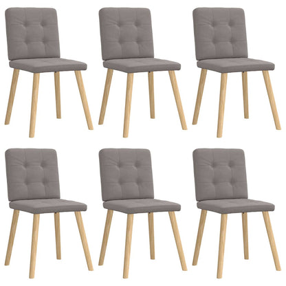 Sillas De Comedor 6 Unidades De Tela