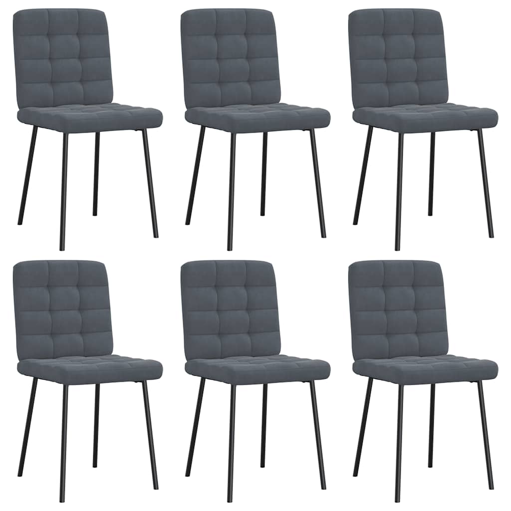 Sillas De Comedor Giratorias 6 Uds Terciopelo