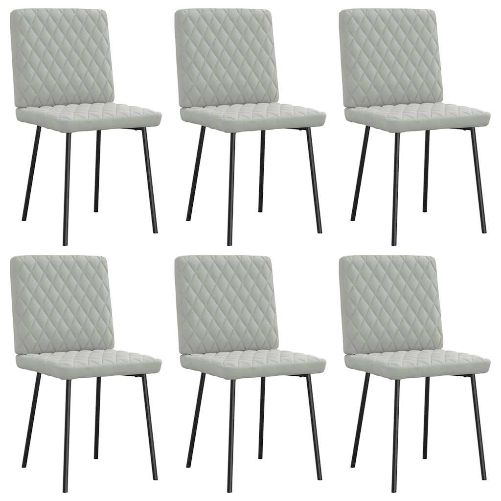 Sillas De Comedor Giratorias 6 Uds Terciopelo