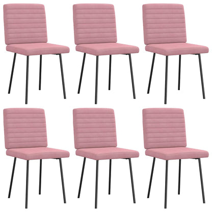Sillas De Comedor 6 Unidades Terciopelo