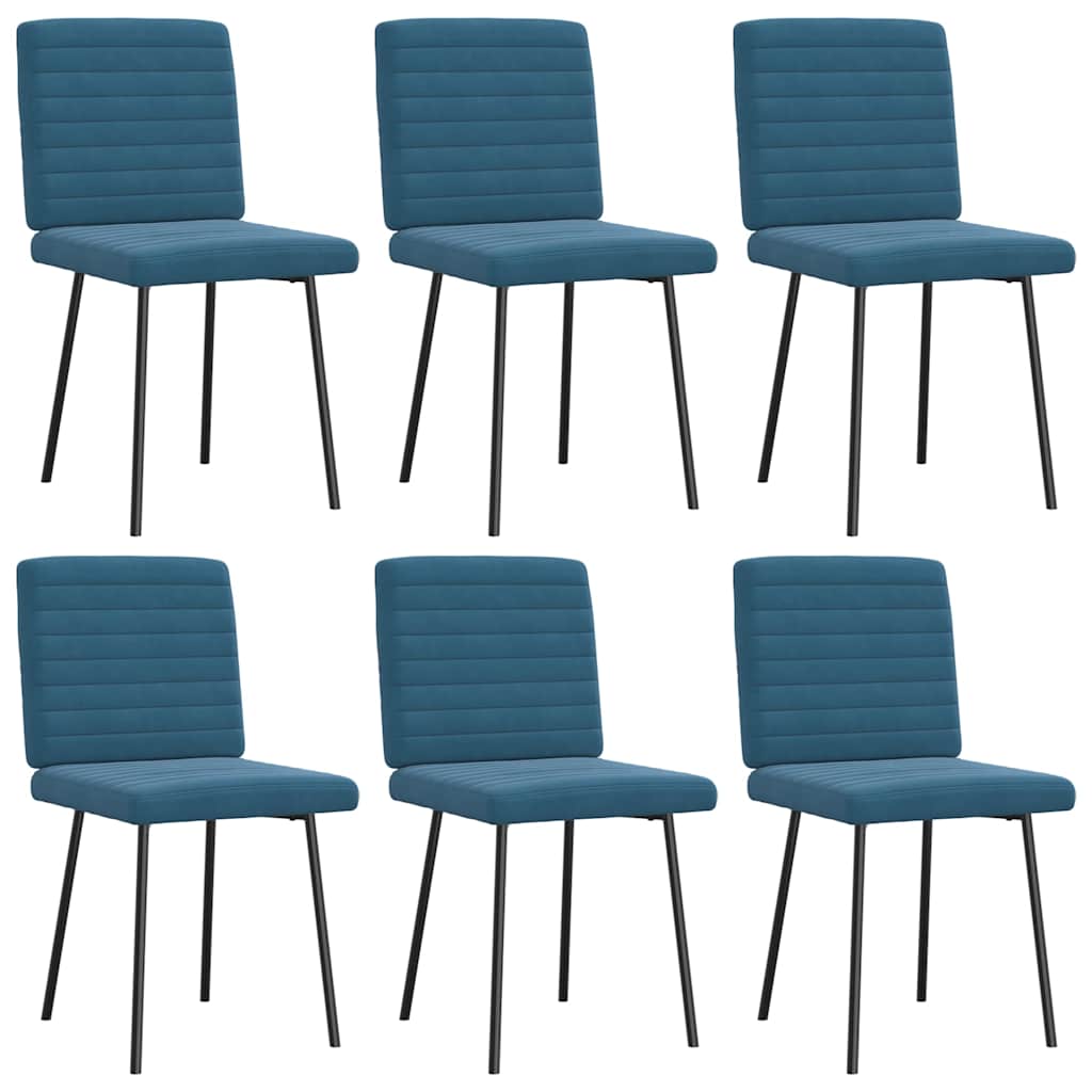 Sillas De Comedor 6 Unidades Terciopelo