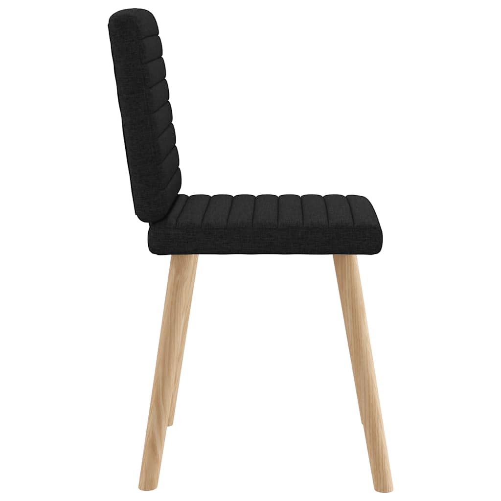 Sillas De Comedor Giratorias 6 Unidades Tela Negras