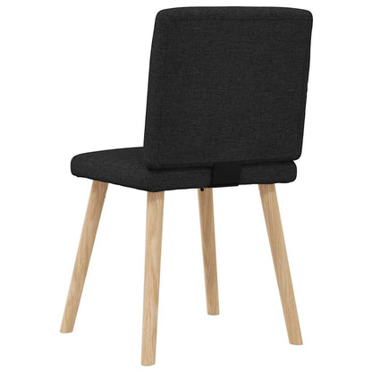 Sillas De Comedor Giratorias 6 Unidades Tela Negras