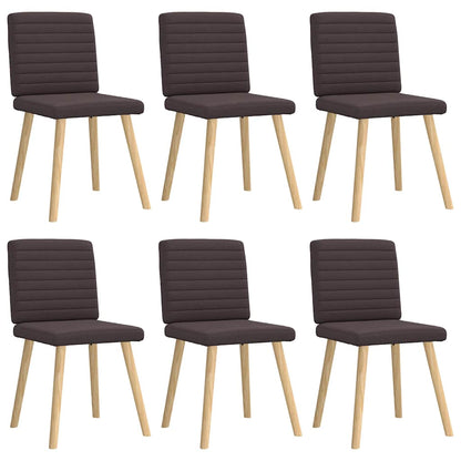 Sillas De Comedor Giratorias 6 Unidades Tela Negras