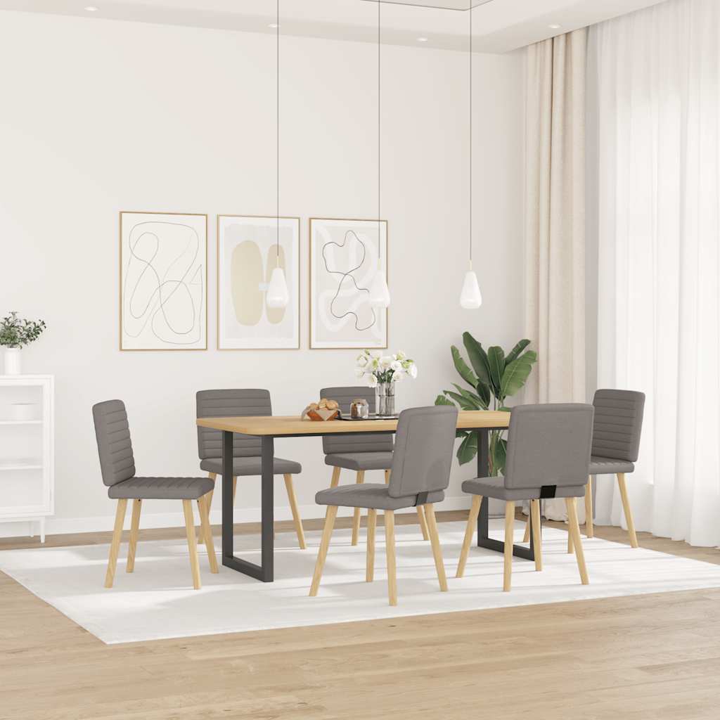 Sillas De Comedor Giratorias 6 Unidades Tela Negras